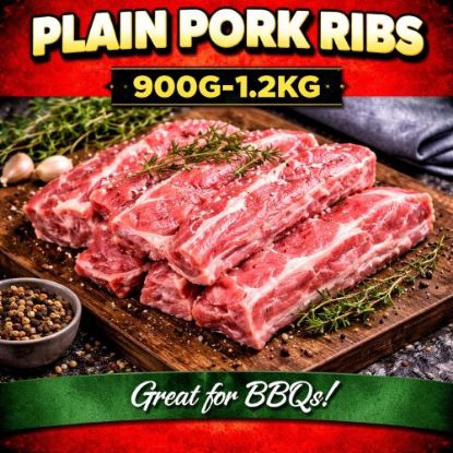 Picture of PLAIN PORK RIBS 900G-1.2KG