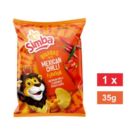 Picture of SIMBA MEXICAN CHILLI FLAVOURED POTATO CHIPS 36g