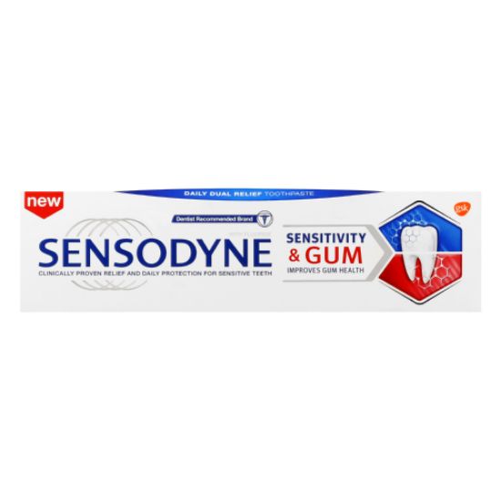 Picture of SENSODYNE TOOTH PASTE - SENSITIVE & GUM 75ml 