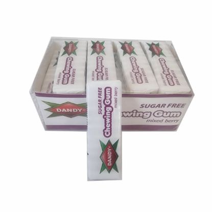 Picture of DANDY SUGAR FREE MIXED BERRY CHEWING GUM 14.5G 