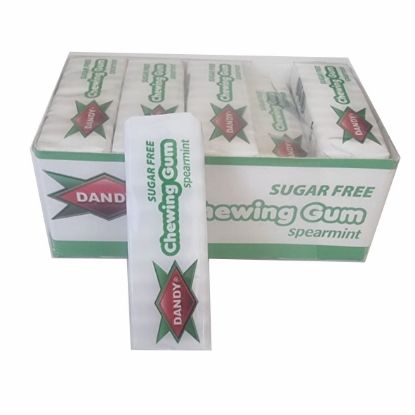 Picture of DANDY SUGAR FREE SPEARMINT CHEWING GUM 14.5G
