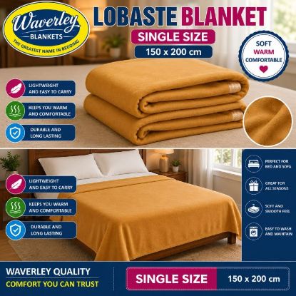 Picture of WAVERLEY LOBASTE BLANKET - SINGLE