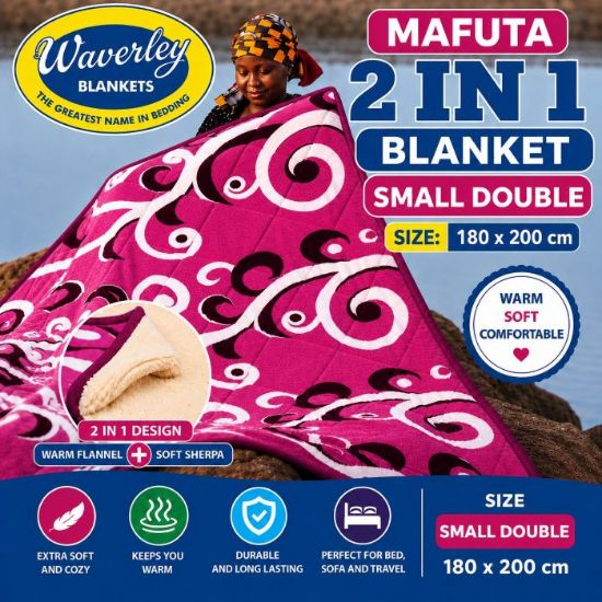 Picture of WAVERLEY MAFUTA 2 IN 1 BLANKET - SMALL DOUBLE