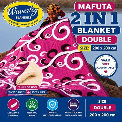 Picture of WAVERLEY MAFUTA 2 IN 1 BLANKET - DOUBLE