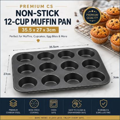 Picture of PREMIUM CS NON-STICK 6-CUP JUMBO MUFFIN PAN