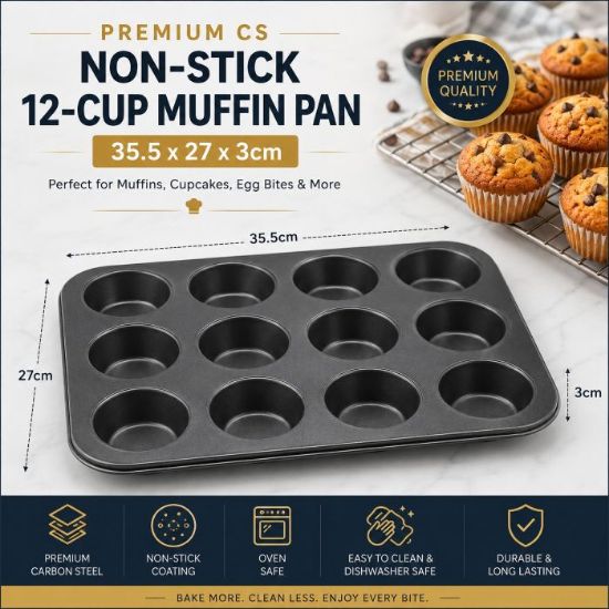 Picture of PREMIUM CS NON-STICK 6-CUP JUMBO MUFFIN PAN