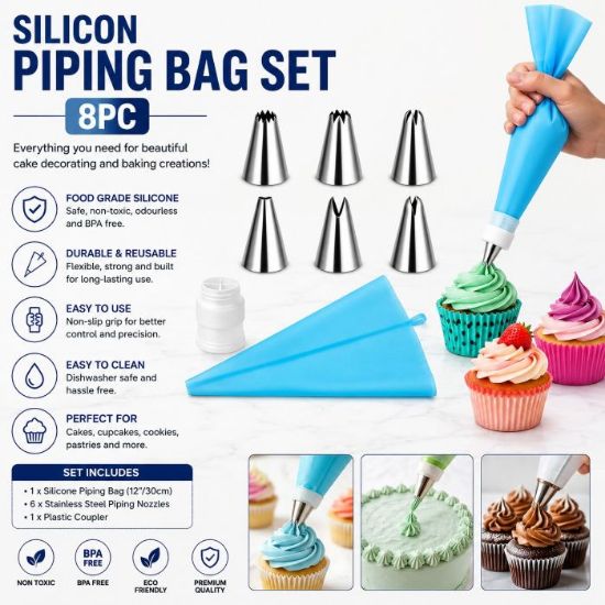 Picture of SILICON PIPING BAG SET 8pc