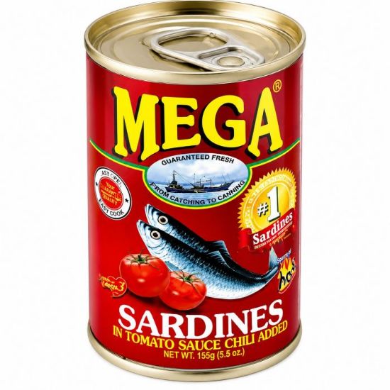 Picture of MEGA PILCHARDS IN HOT CHILLI SAUCE 155g