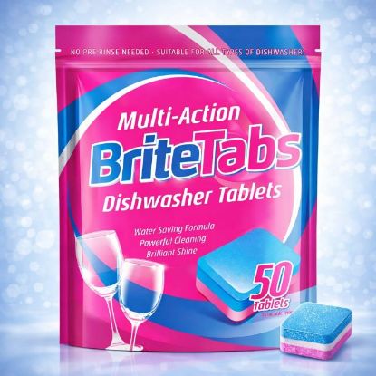 Picture of BRITEPADS DISHWASHER TABLETS 50s