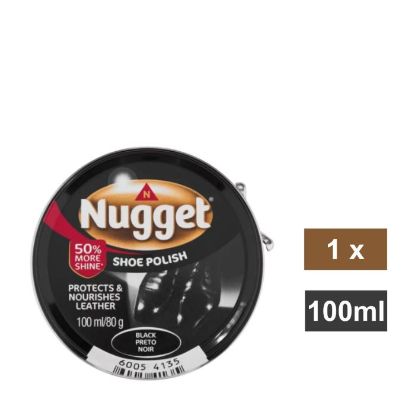 Picture of NUGGET BLACK SHOE POLISH 100ml