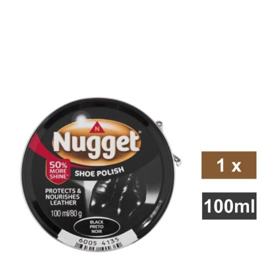 Picture of NUGGET BLACK SHOE POLISH 100ml
