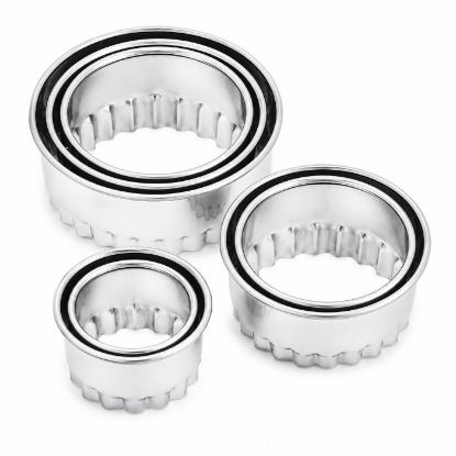 Picture of STAINLESS STEEL SCONE & BISCUIT CUTTERS 3pc