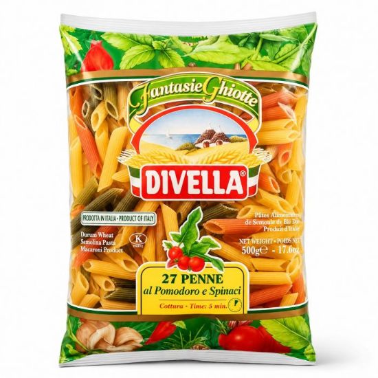 Picture of DIVELLA PENNE TRICOLORE 500g