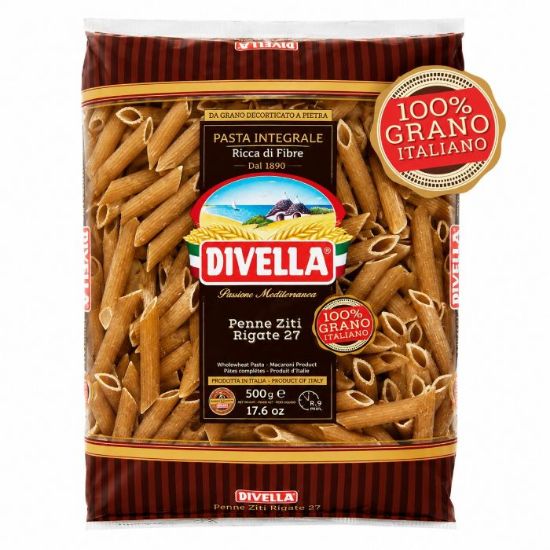 Picture of DIVELLA WHOLE WHEAT PENNE 500g