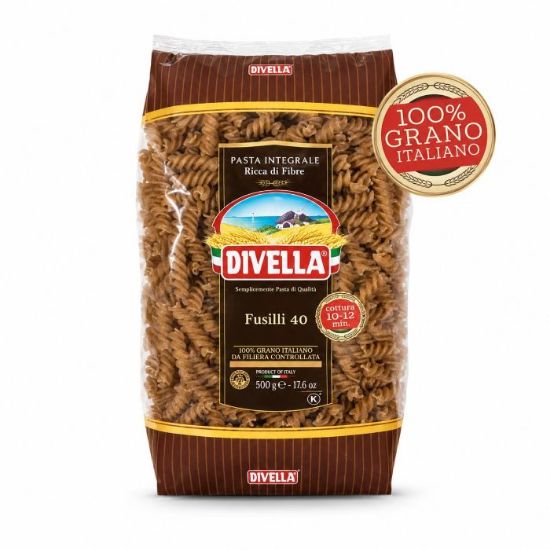 Picture of DIVELLA WHOLE WHEAT FUSILLI 500g