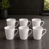 Picture of KITCHENCRAFT 387ML FLARED SQUARE FINE CHINA MUG 6pc