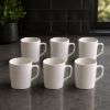 Picture of KITCHENCRAFT 389ML SQUARE FINE CHINA MUG 6pc