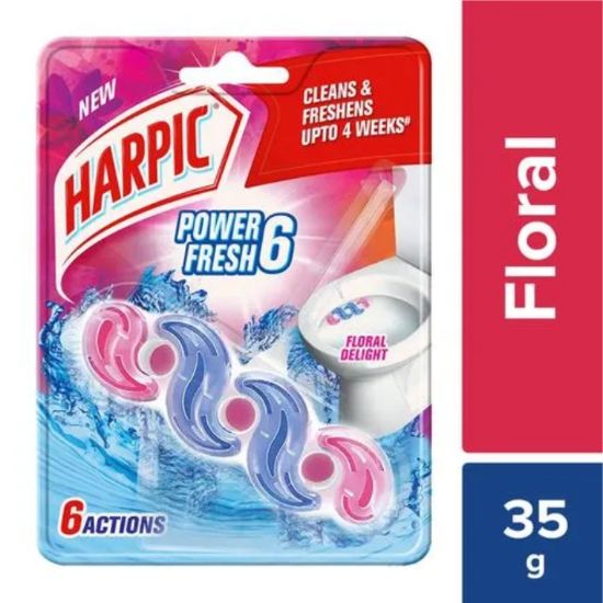 Picture of HARPIC FRESH POWER 6 TOILET CLEANER RIM CLIP SPRING 35g
