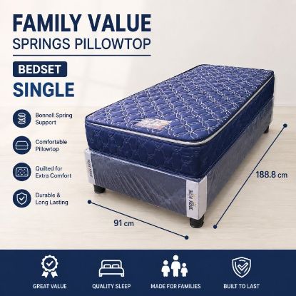 Picture of FAMILY VALUE SPRINGS PILLOWTOP - SINGLE