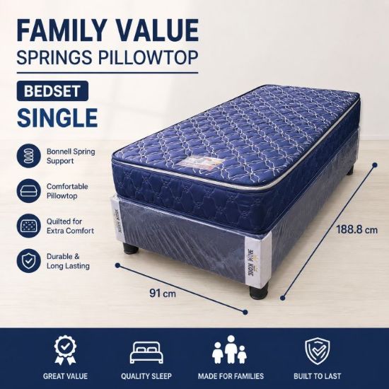 Picture of FAMILY VALUE SPRINGS PILLOWTOP - SINGLE
