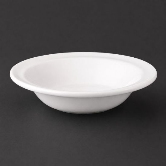 Picture of VITRIFIED RIMMED CEREAL/DESSERT PLATE 16.8x5.2cm. 6pc