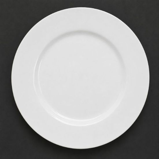 Picture of VITRIFIED WIDE RIMMED DINNER PLATE 26.7cm. 6pc