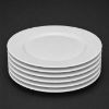 Picture of VITRIFIED WIDE RIMMED DINNER PLATE 26.7cm. 6pc