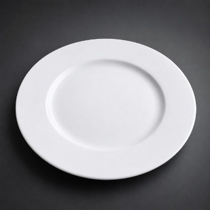 Picture of VITRIFIED WIDE RIMMED SALAD, BREAD & BUTTER PLATE 19.5cm. 6pc
