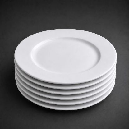 Picture of VITRIFIED WIDE RIMMED SALAD, BREAD & BUTTER PLATE 19.5cm. 6pc