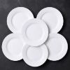 Picture of VITRIFIED WIDE RIMMED SALAD, BREAD & BUTTER PLATE 19.5cm. 6pc
