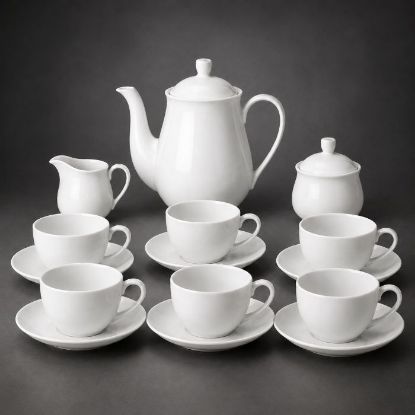 Picture of KITCHENCRAFT FORMAL WHITE TEA SET 17pc